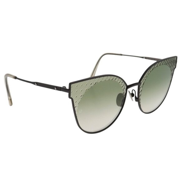BOTTEGAVENETA Intrecciato sunglasses Brown metallic/plastic unisex main image 8